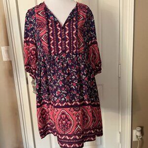 Chigant, NWT, Size M Boho Lightweight Summer Dress